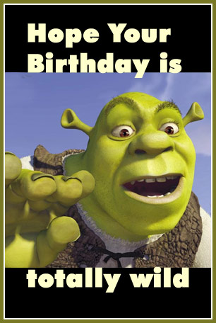 Shrek Wishes You A Wild Birthday